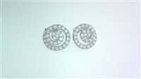 Orecchini Sommer Gioielli Donna LUXURY in Oro bianco Diamante 0.99 Ct SPIRALE DIA CT 0.99 VS/G - SPIRALE DIA CT 0.99 VS/G